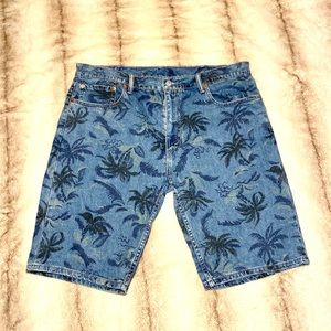 Jean shorts Unisex printed Jean Levi Strauss 502